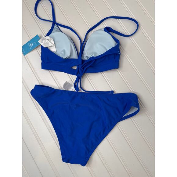 NWT Cupshe Two Piece Swimsuit Bikini Boho Rhapsody Bralette & Hipster BUNDLE S - Picture 4 of 6